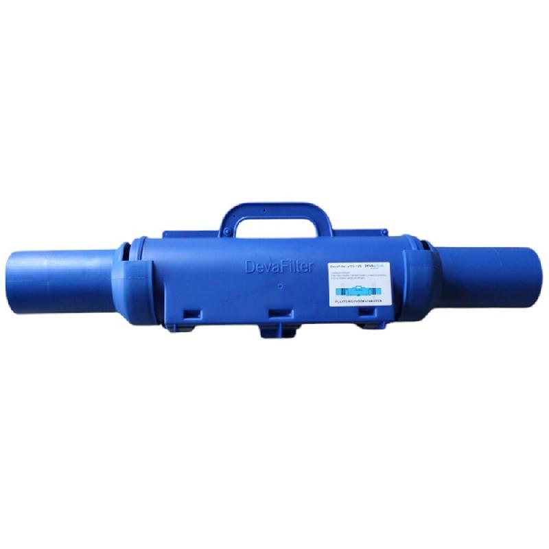 Filtre d'eau de pluie en ligne devafilter 160 sans anneaux d'encrage - BLEU - bleu 0637962080261_0