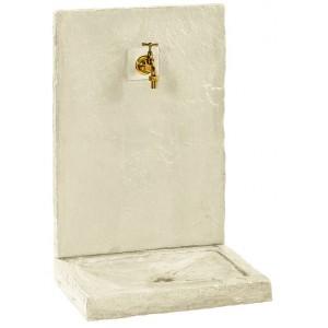 Pierre reconstitu/ée Ton Pierre Hauteur 70 cm GRANDON Fontaine Murale Leaf
