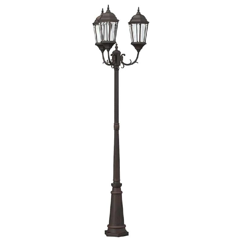 Helloshop26 - Lumière de jardin vintage 61 x 53 x 235 cm apporte élégance et sécurité chemins extérieurs en aluminium bronze 02_0058410 - alumin_0
