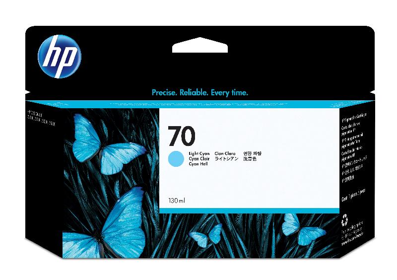 HP 70 cartouche d'encre cyan clair 130 ml_0