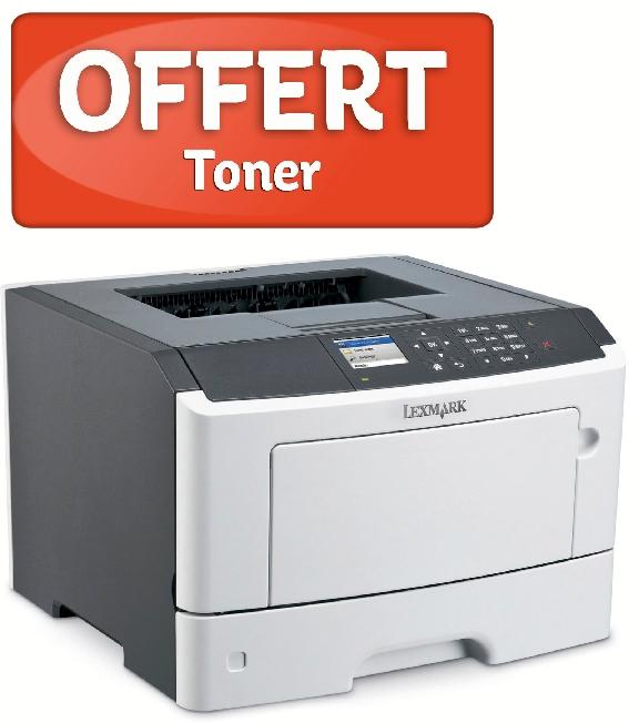 IMPRIMANTE LASER MONOCHROME LEXMARK MS415DN + TONER 502X_0