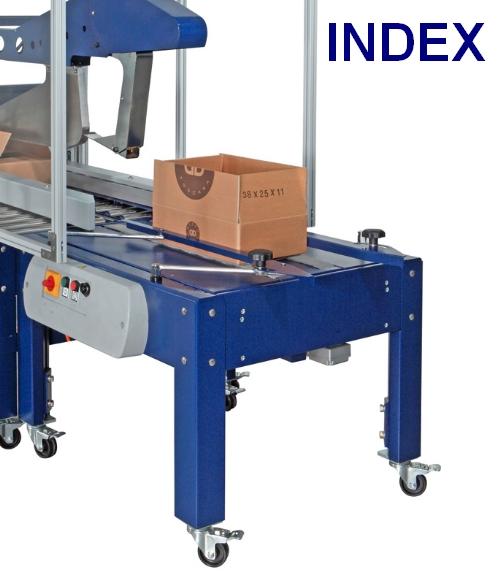 Index cadenceur motorisé de cartons - séparation des caisses avant scotcheuse automatique_0