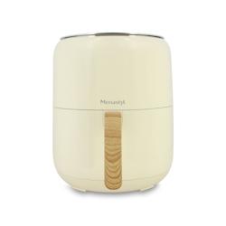 Menastyl - Friteuse A Air Chaud 4.5l Colorama Creme Avec Poignee Finition Bois - 3256391035832_0