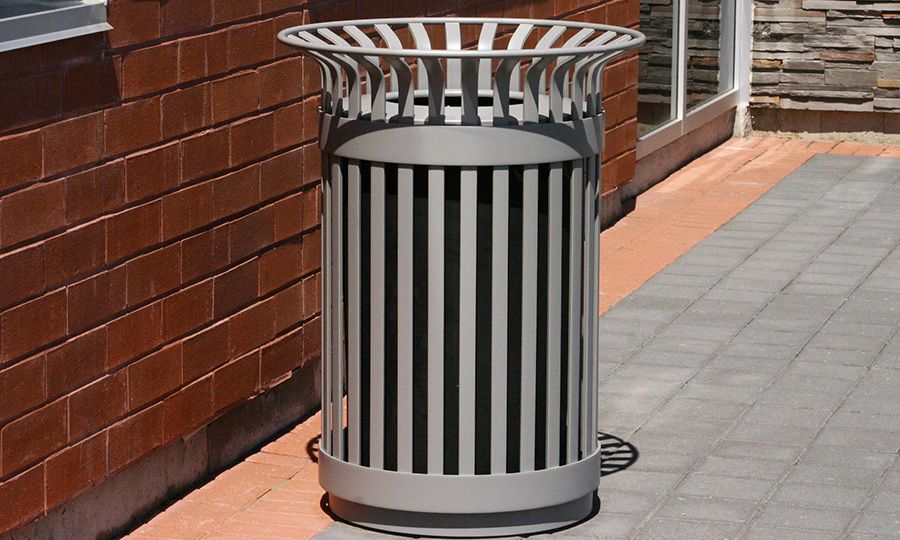 Poubelle publique Mlwr200-32 - Maglin - 86kg - barres d'acier ultra robustes_0