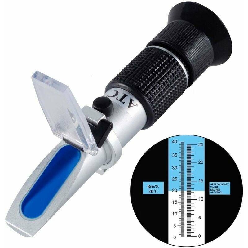 Réfractomètre Professionnel 0-20% Brix - Pour Miel, Bière, Jus
