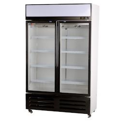 Romux® Professional Vitrine Réfrigérée 2 Portes 700 Litres Ventilées avec Tirage Forcé | Vitrine a boissons | Réfrigération Verticale Positive_0