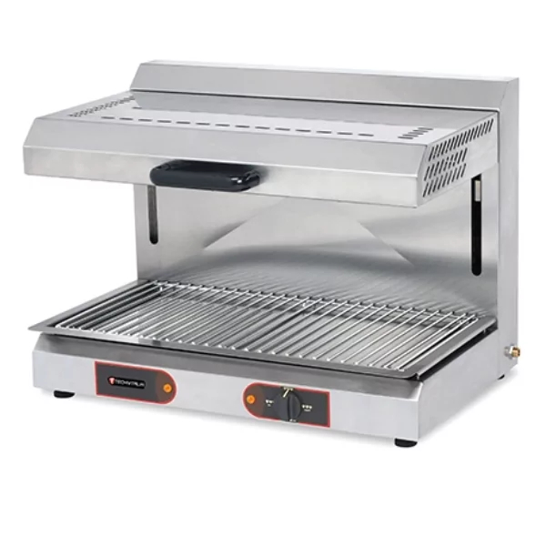 Salamandre électrique 3 kW - plafond mobile - tubes quartz - surface de cuisson 495x375 - TECHNITALIA_0