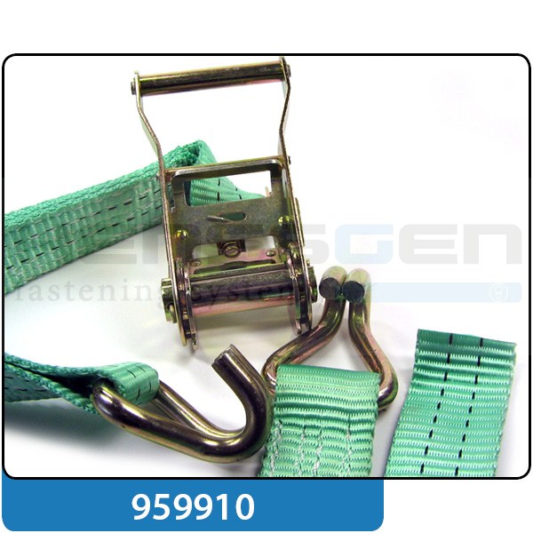 Sangle d'arrimage camion - 6m x 35mm - avec tendeur à cliquet - 1000daN_0