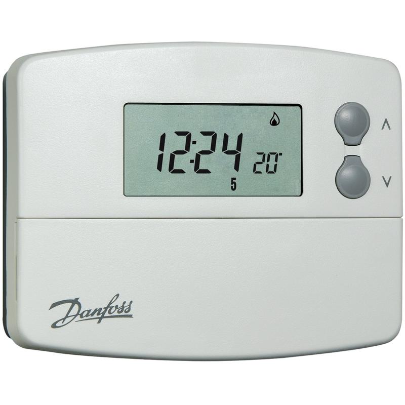 DANFOSS THERMOSTAT PROGRAMMABLE HEBDO DIGITAL FILAIRE TPONEB À PILE