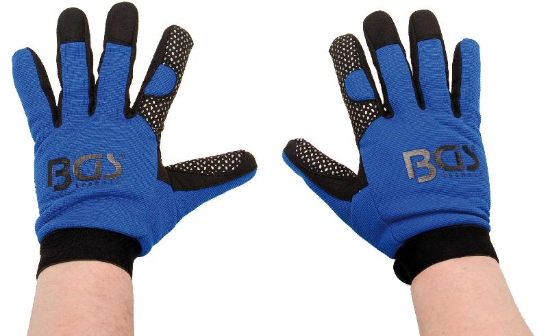 Gants de travail BGS 9950 - Taille 9/L - Revêtement antidérapant et confort optimal_0