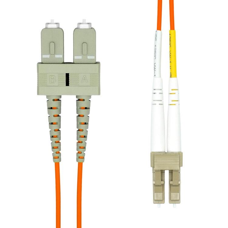 ProXtend FO-LCSCOM1D-0005 - Câble de fibre optique 0,5 m LC/UPC à SC/UPC - OM1 - Multimode - Orange_0