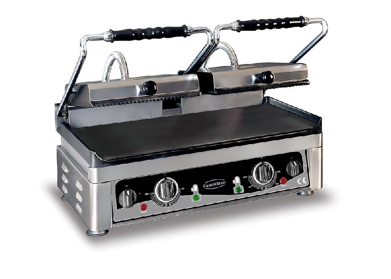 Appareil a panini double professionnel surface rainurée et lisse 3,5kw 510*500 - 7491.0030_0