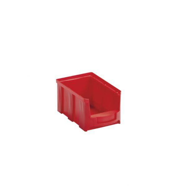 Bac à bec picking rouge - capacité 1L - superposable avec porte-étiquette frontal - marque Rolléco_0