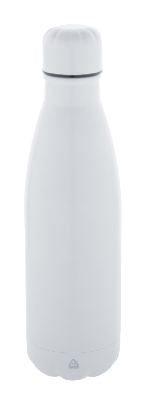 Bouteille en acier inoxydable recyclé - 790 ml - couleur blanche_0
