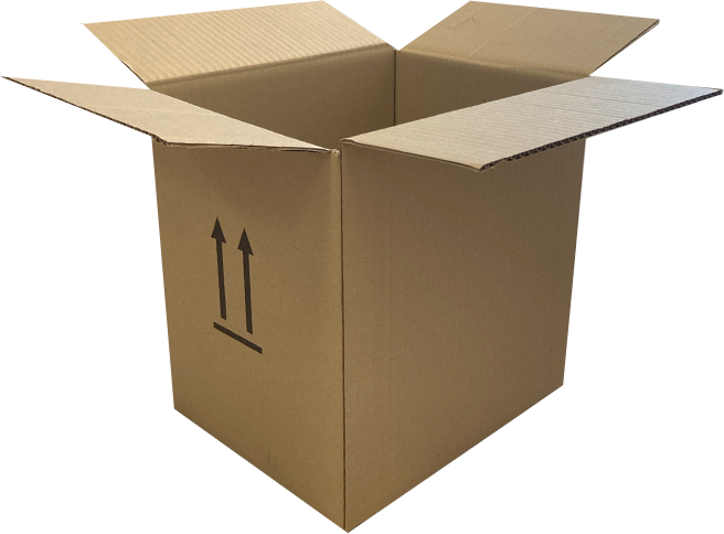 Caisse en carton simple cannelure 30 x 25 x 30 (cm)._0