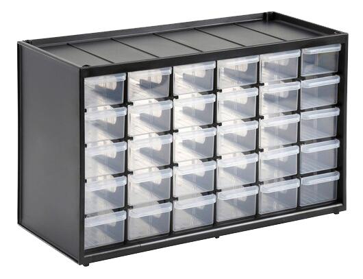 Casier de rangement 30 compartiments - Stanley - 1-93-980 - Tiroirs transparents en polypropylène anti-chocs_0