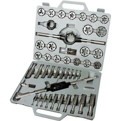 COFFRET DE TARAUDS ET FILIÈRES 45 PIÈCES BRÜDER MANNESMANN 53245 MÉTRIQUE M6, M8, M10, M12, M14, M16, M18, M20, M22, M24