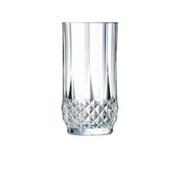 6 verres à eau vintage 28cl Longchamp - Cristal d'Arques - Verre ultra transparent au design vintage - transparent 0883314893991_0