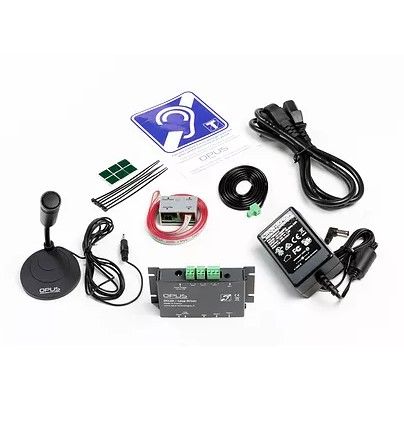 DCL20-K - Boucles magnétiques pour malentendants - Amplificateur de boucle à induction avec microphone col de cygne - Dimensions : 192 x 52 x 18 mm_0