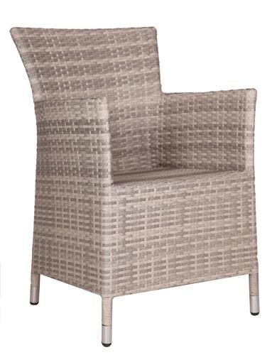 Fauteuil FAMA - structure robuste en aluminium, polyéthylène tressé et tissu résistant aux UV - Marque M24 France_0