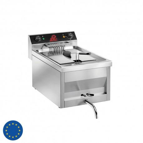 Friteuse électrique professionnelle Sofraca - 9 ou 12 litres - Super puissance - Avec robinet de vidange_0