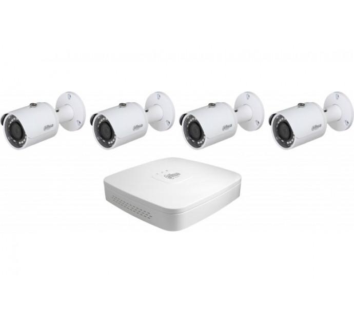 Kit IP Dahua - Enregistreur NVR + 4 caméras IP étanches avec vision nocturne - PoE - Ultra HD_0