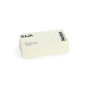 NOTES REPOSITIONNABLES RAJA COLORIS ASSORTIS 76 X 76 MM 100 FEUILLES