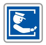 Panneau de signalisation indication: Paiement auprès d'un péagiste - C64a_0