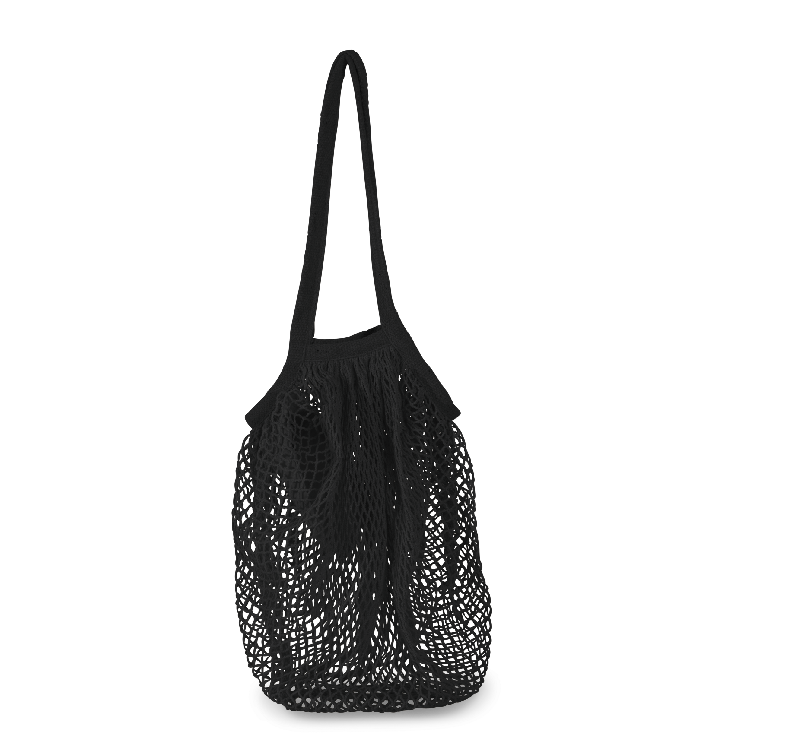 Sac filet à provision en coton - KI0285 - Grande capacité, repliable avec poche zip_0