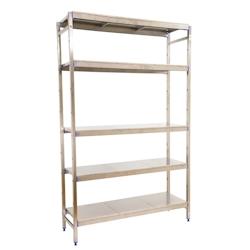 SimonRack Étagère en acier inoxyable initiel SIMONINOX 5 plateaux 2000x1260x500 mm (haut x largeur x profondeur) - 8425437073625_0