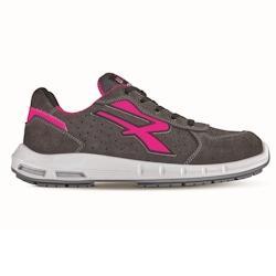 U-Power - Baskets de sécurité basses pour femmes extra légères ELECTRA PLUS - Environnements secs - S1P SRC ESD Gris / Rose Taille 41 - 41 gris ma_0