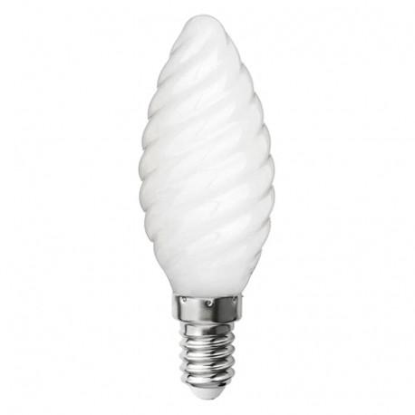 Ampoule led-s19 filament flamme opaque torsadée ca35 - e14 - 4w - 4 000k - 425lm_0