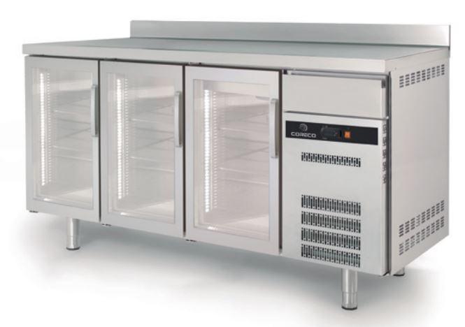 Arrière bar professionnel 600 positif s-line - 3 portes vitrées - FSRV-200-S_0