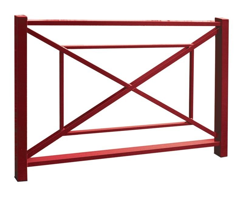 Barrière Bastille - Serem - longueur 150cm, hauteur hors sol 105cm - Tube acier avec peinture époxy antirouille