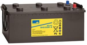 BATTERIE PLOMB ETANCHE GEL SOLAR S12/230A 12V 230AH AUTO_0