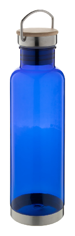 Bouteille en Tritan - fond en acier inoxydable - insert bambou - 800 ml - sans BPA_0