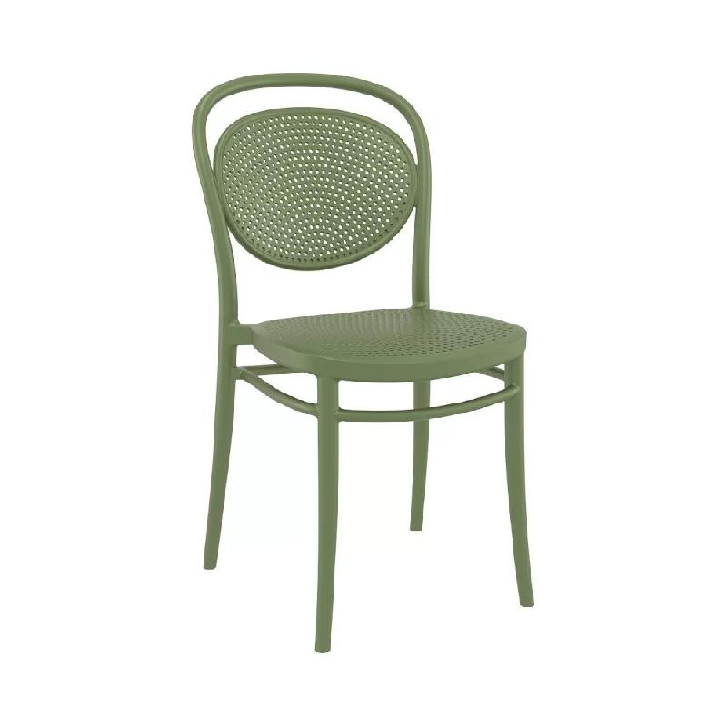 Chaise empilable en résine MARCEL - Stamp - Renforcée fibre de verre - Usage extérieur - Anti-UV_0