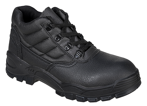 Chaussures de travail montantes O1 noires FW20, taille 41 - certifiées CE, semelle bi-densité et antidérapante_0