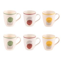 Coffret de 6 tasses Sunset 23 cl -  Multicolore Rond Porcelaine Table Passion - multicolore porcelaine 3106232312786_0