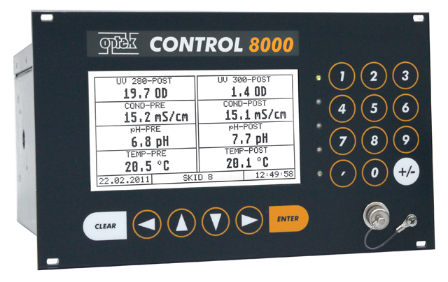 Convertisseur universel - Optek C8000 avec capteurs photométriques, sondes pH et conductivité_0