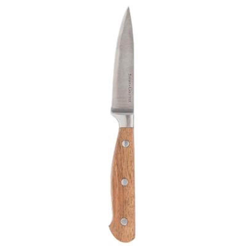 Couteau d'office Elegancia 20 cm - Manche Acacia - Acier inoxydable - Paris Prix_0