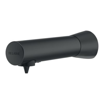 Distributeur de savon automatique mural - Delabie BINOPTIC - Réf. 512111BK - Inox noir mat - Antivandalisme avec détection infrarouge_0