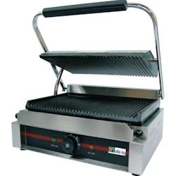 Grill paninis électrique Professionnel - plaque simple rainurée - 2200 w
 - 230 Volts - GPGH811E_0