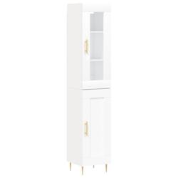 Helloshop26 - Buffet bahut commode armoire meuble de rangement organisateur cuisine salle de séjour salon haut 34,5 x 34 x 180 cm 02_0032376 - 300021_0