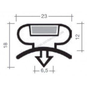 Joint JCA157G - Gris - Vendu par longueur de 2.55 m ou sur mesure_0