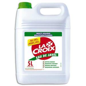 La Croix - Bidon de 5 litres d'eau de javel traditionnelle - Nettoyant, désinfectant et fabriqué en France_0