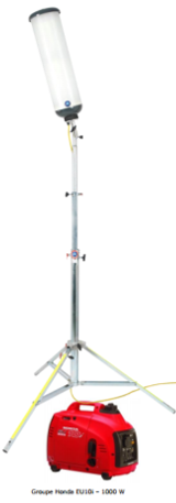 Trépied pour projecteur de chantier