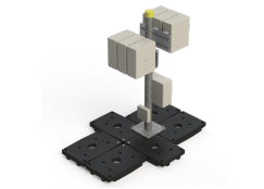 Mât autostable RRU/RRH - 6 RRU avec coffrets - 30m de hauteur - Ø90 H1500 - 218 kg_0