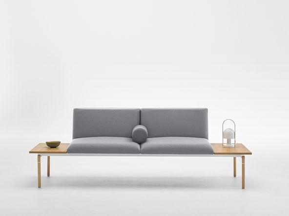 Canapé modulaire 2 places Lapse avec plateaux d'appoint_0