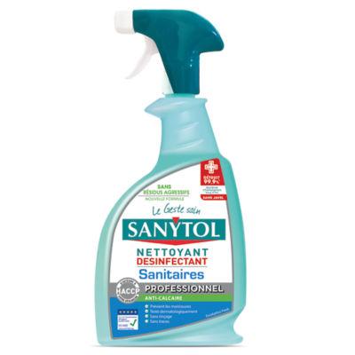 Nettoyant désinfectant sanitaires détartrant Sanytol 750 ml_0